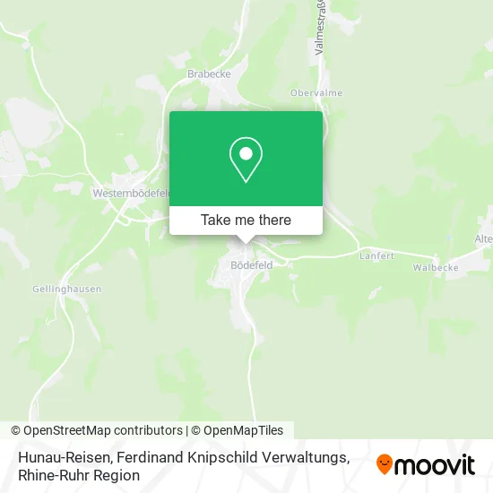 Карта Hunau-Reisen, Ferdinand Knipschild Verwaltungs