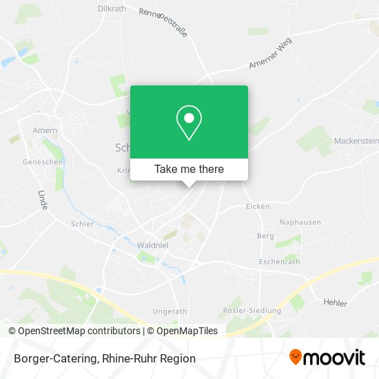 Borger-Catering map