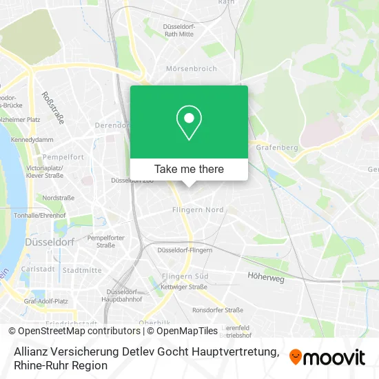 Карта Allianz Versicherung Detlev Gocht Hauptvertretung