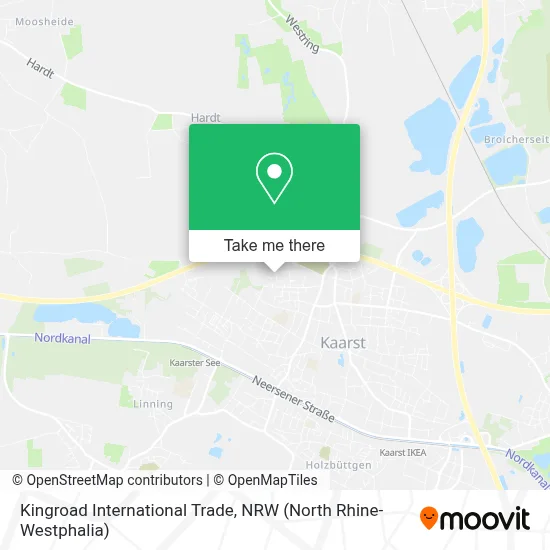 Kingroad International Trade map
