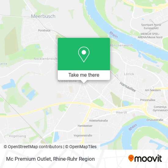 Mc Premium Outlet map