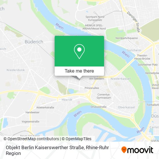 Objekt Berlin Kaiserswerther Straße map
