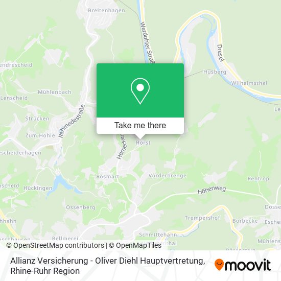 Allianz Versicherung - Oliver Diehl Hauptvertretung map