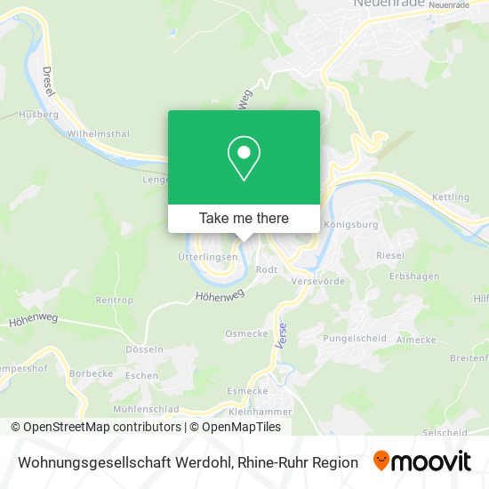 Wohnungsgesellschaft Werdohl map