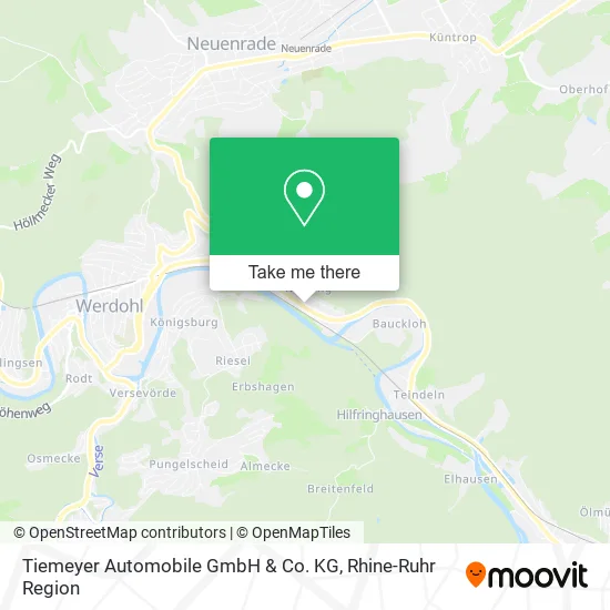 Карта Tiemeyer Automobile GmbH & Co. KG