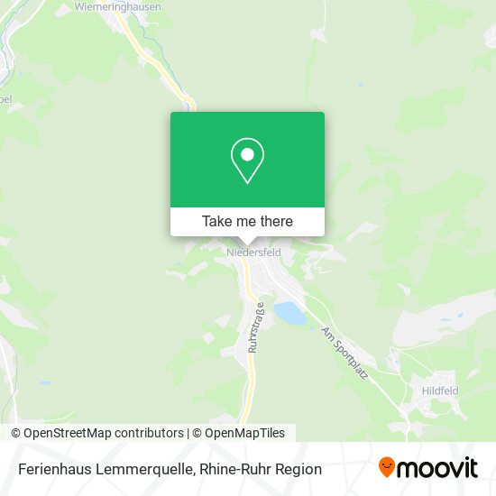 Ferienhaus Lemmerquelle map