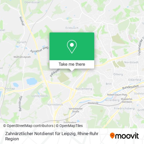 Карта Zahnärztlicher Notdienst für Leipzig
