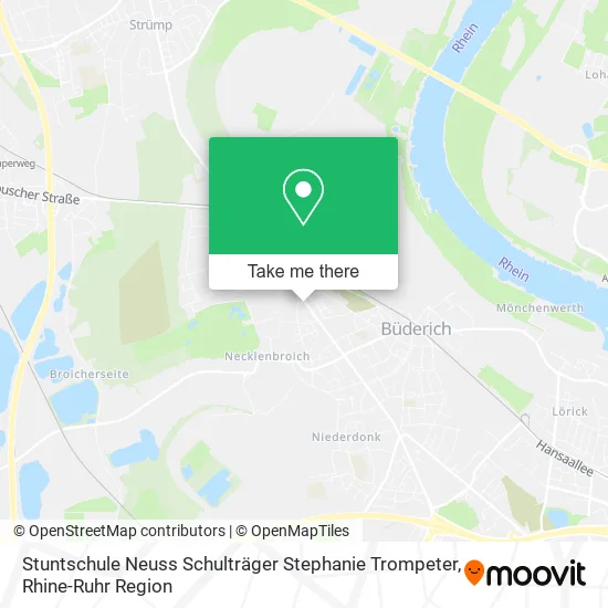 Карта Stuntschule Neuss Schulträger Stephanie Trompeter