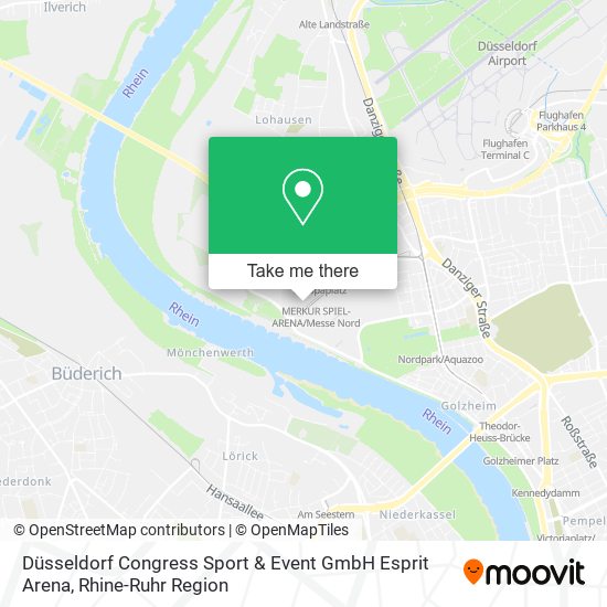 Düsseldorf Congress Sport & Event GmbH Esprit Arena map