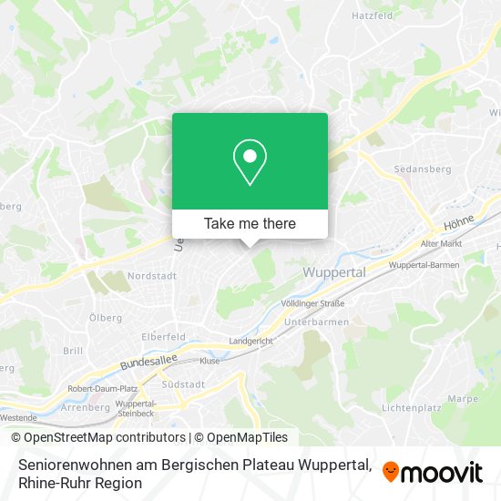 Seniorenwohnen am Bergischen Plateau Wuppertal map