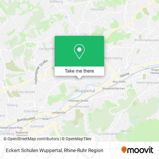 Eckert Schulen Wuppertal map