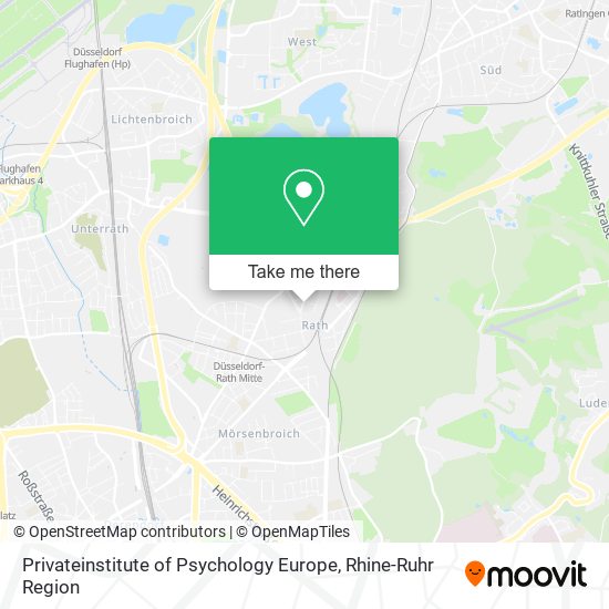 Privateinstitute of Psychology Europe map