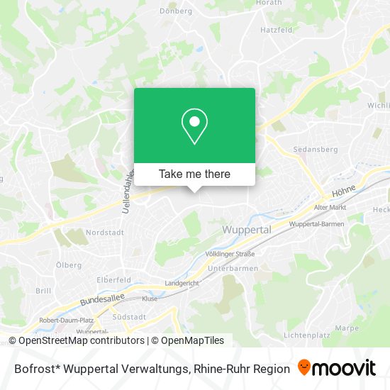 Bofrost* Wuppertal Verwaltungs map