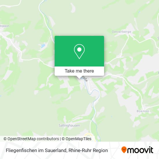 Fliegenfischen im Sauerland map