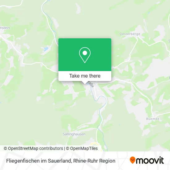 Карта Fliegenfischen im Sauerland