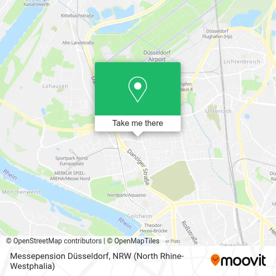Messepension Düsseldorf map
