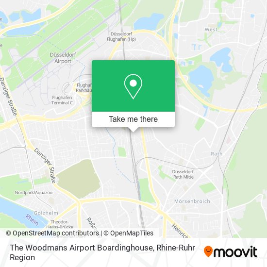 The Woodmans Airport Boardinghouse map