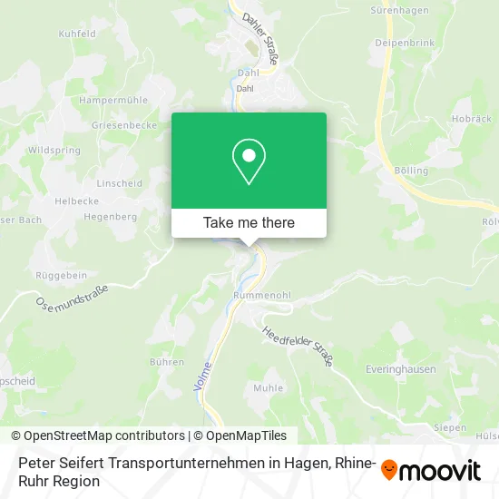 Карта Peter Seifert Transportunternehmen in Hagen