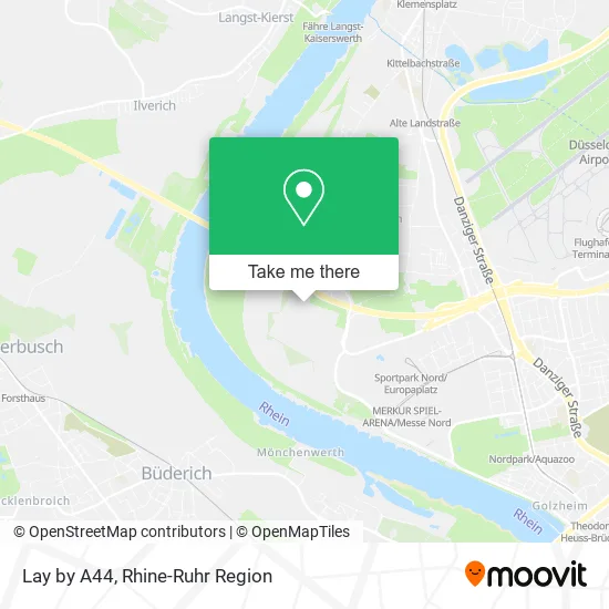Lay by A44 map