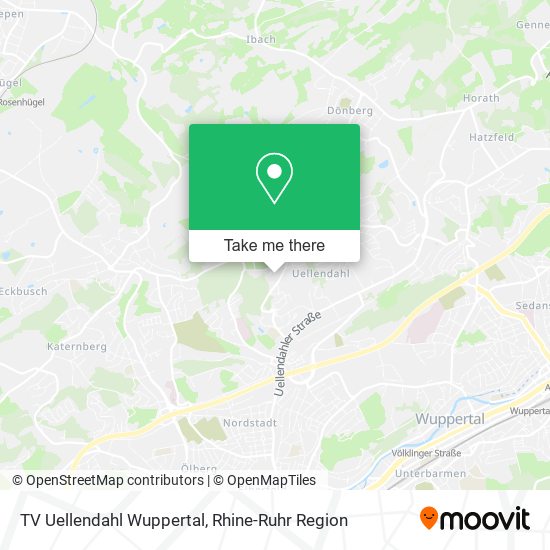 TV Uellendahl Wuppertal map