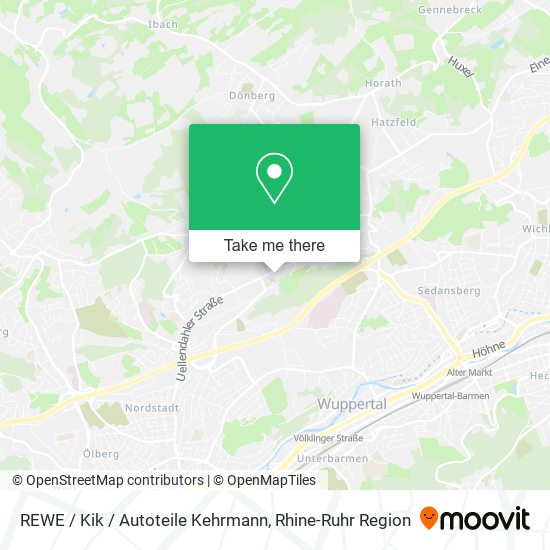 REWE / Kik / Autoteile Kehrmann map