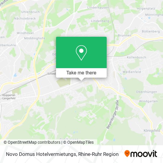 Novo Domus Hotelvermietungs map