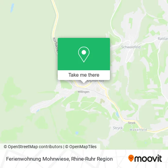 Карта Ferienwohnung Mohnwiese