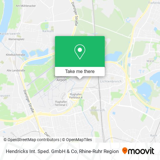 Hendricks Int. Sped. GmbH & Co map