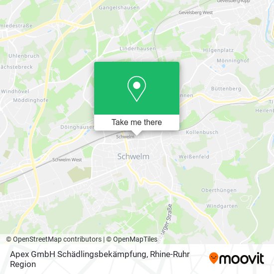 Apex GmbH Schädlingsbekämpfung map