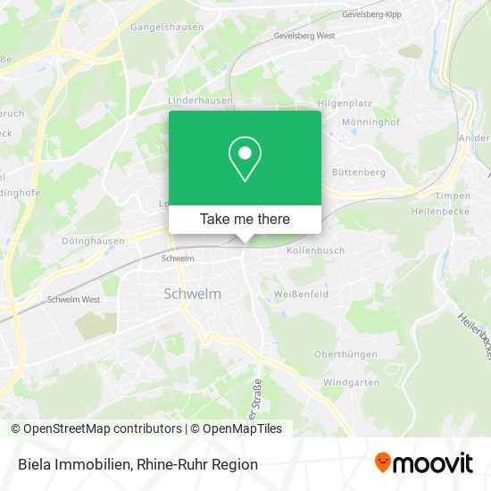 Biela Immobilien map