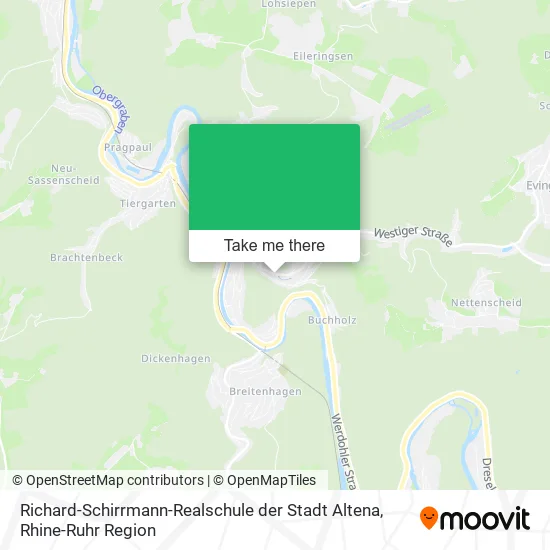 Карта Richard-Schirrmann-Realschule der Stadt Altena
