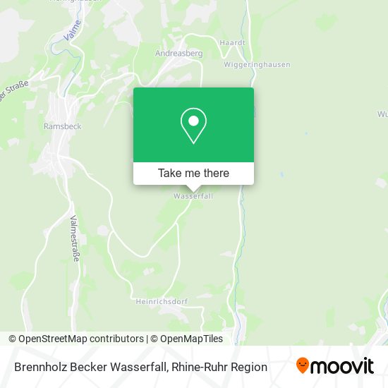 Brennholz Becker Wasserfall map
