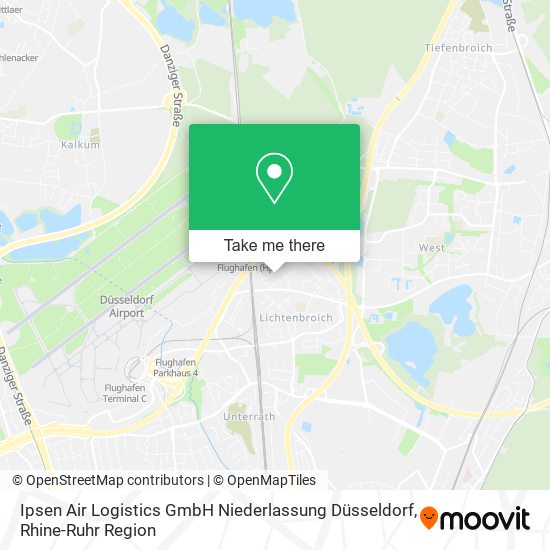 Ipsen Air Logistics GmbH Niederlassung Düsseldorf map