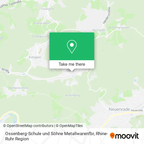 Карта Ossenberg-Schule und Söhne Metallwarenfbr