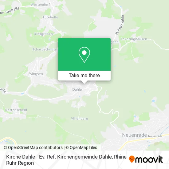 Карта Kirche Dahle - Ev.-Ref. Kirchengemeinde Dahle