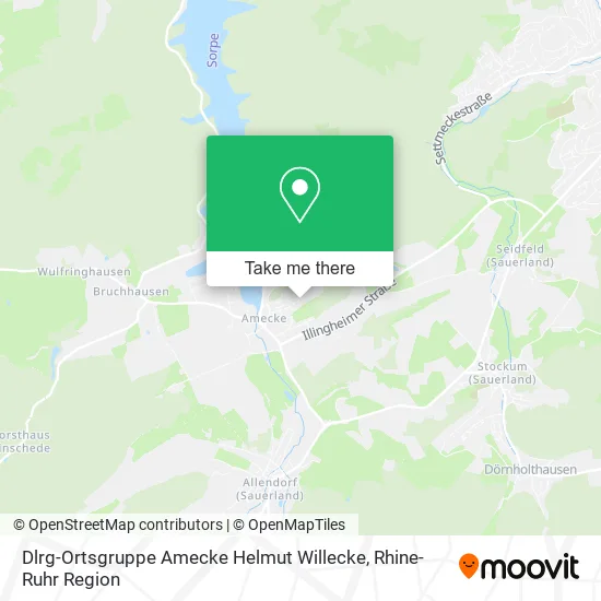 Карта Dlrg-Ortsgruppe Amecke Helmut Willecke