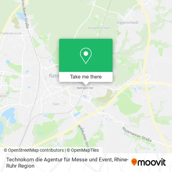 Карта Technokom die Agentur für Messe und Event
