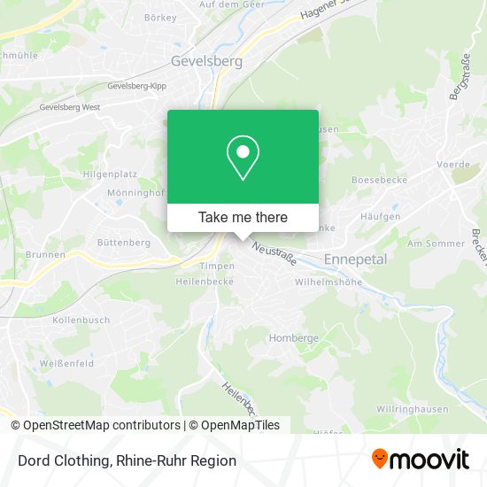 Dord Clothing map