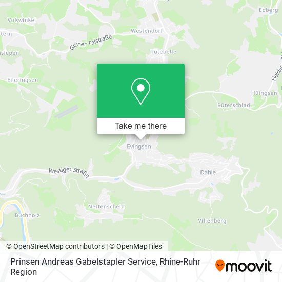 Prinsen Andreas Gabelstapler Service map