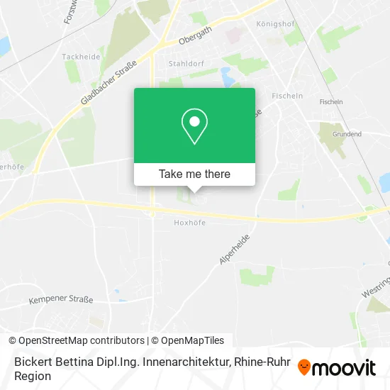 Карта Bickert Bettina Dipl.Ing. Innenarchitektur