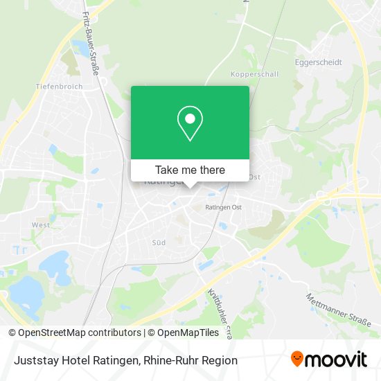 Juststay Hotel Ratingen map