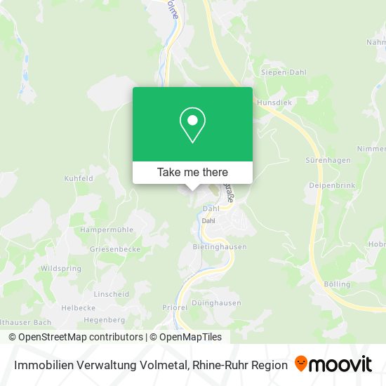 Immobilien Verwaltung Volmetal map