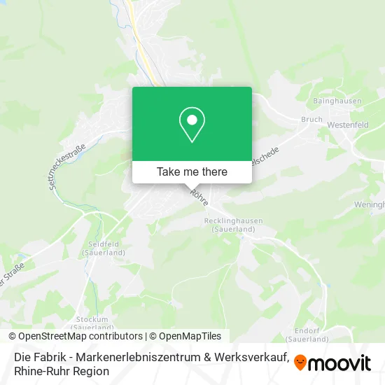 Карта Die Fabrik - Markenerlebniszentrum & Werksverkauf