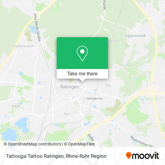 Tattouga Tattoo Ratingen map