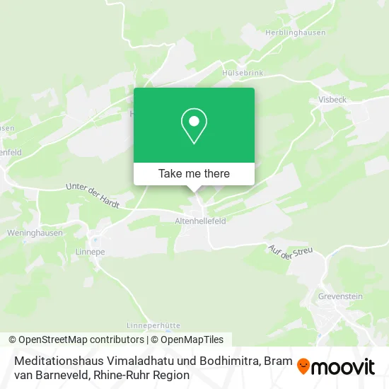 Карта Meditationshaus Vimaladhatu und Bodhimitra, Bram van Barneveld