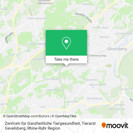 Карта Zentrum für Ganzheitliche Tiergesundheit, Tierarzt Gevelsberg