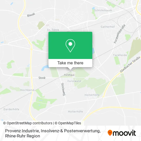 Карта Provenz Industrie, Insolvenz-& Postenverwertung