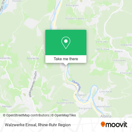 Walzwerke Einsal map