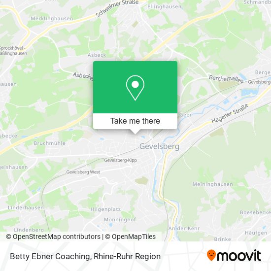 Betty Ebner Coaching map