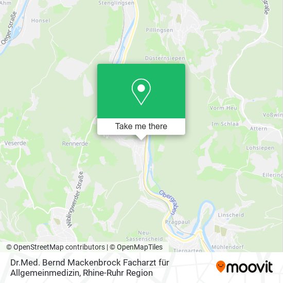 Dr.Med. Bernd Mackenbrock Facharzt für Allgemeinmedizin map